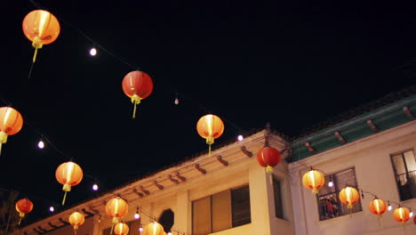 this is a slow, vibrant zoom shot of some beautiful lanterns in chinatown