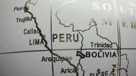 map of peru and bolivia