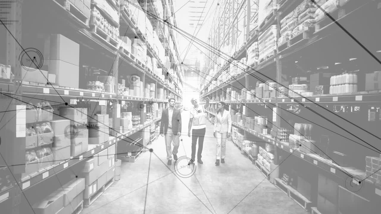 창고 노동자들에 대한 연결 네트워크의 활성화