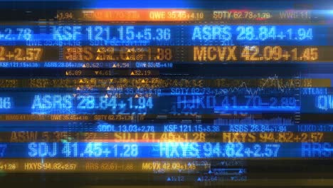 stock market finance tickers - digital data display background