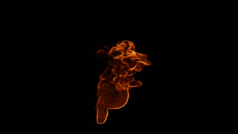 una llama ardiente