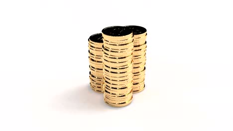 moneda de oro en blanco capaz de buclear sin costuras 4k