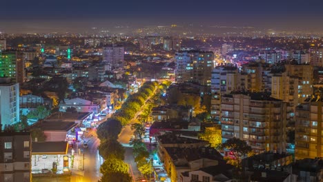 night antalya from a height