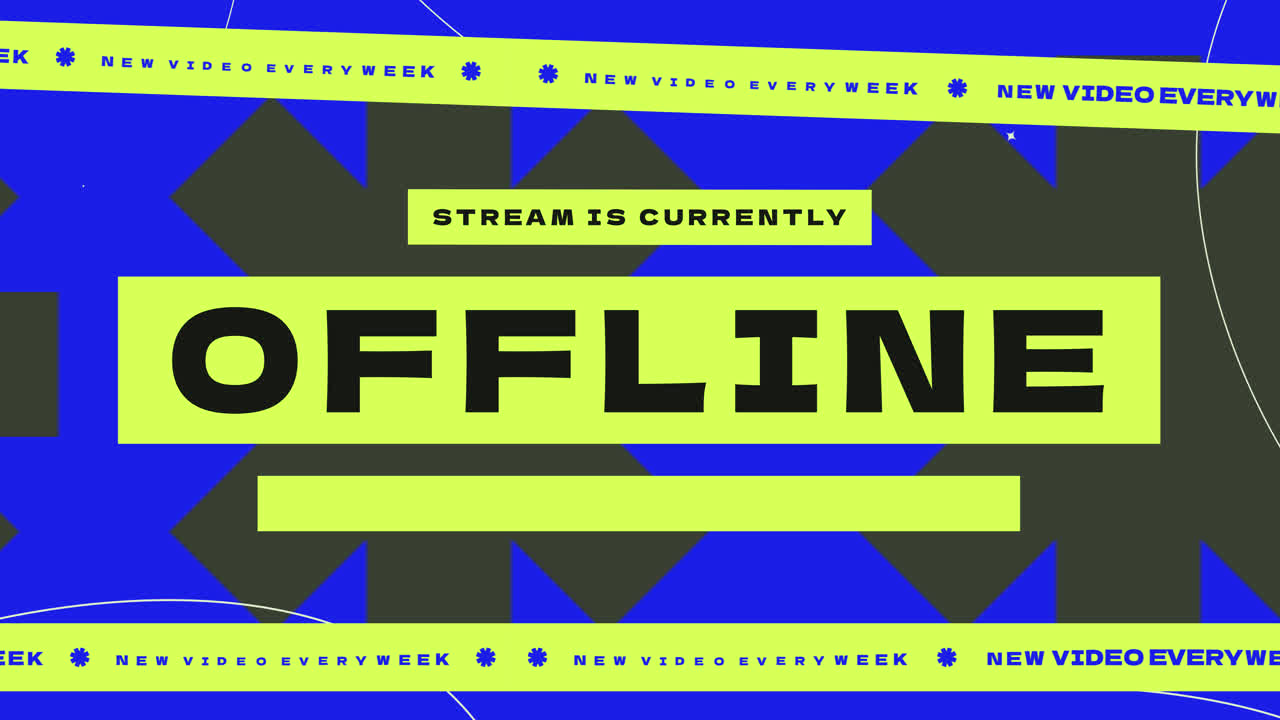 오프라인 스트림 그래픽 배너