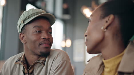 Remote-work,-laptop-or-black-couple-in-cafe