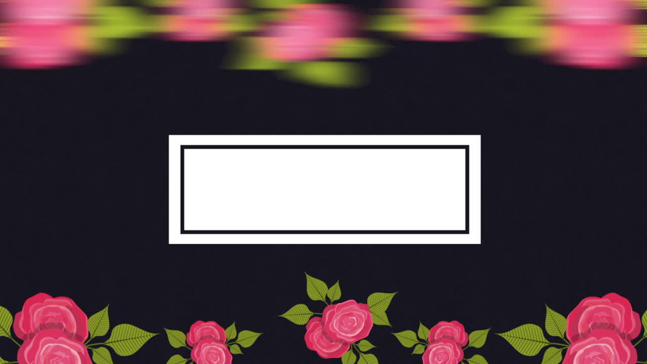 꽃 장식 디자인, 비디오 애니메이션 hd1080