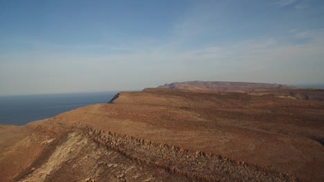 Aerial-Shot-Of-The-Partida-Island,-Archipielago-Espritu-Santo-National-Park,-Baja-California-Sur