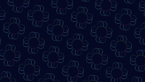 black and blue pattern with circles and lines wallpaper or fabric design