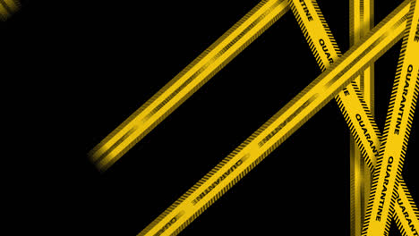 yellow quarantine tape