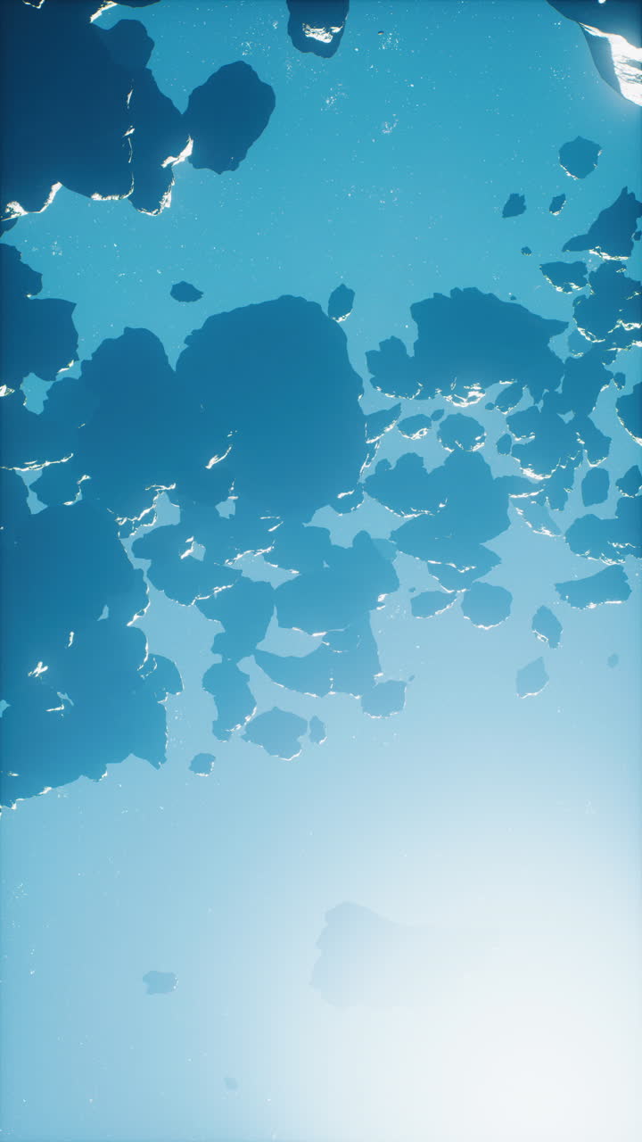 구름이 가득한 추상적인 파란 하늘