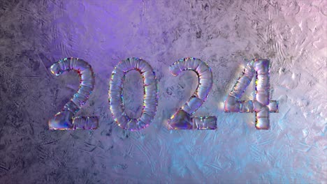 2024 new year's typography design