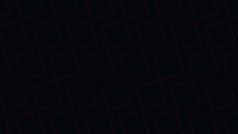 neon squares geometric pattern with dots on dark gradient