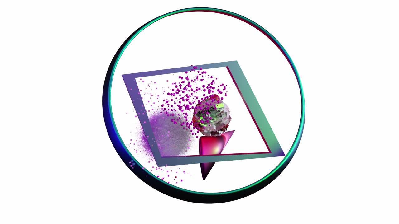 movimiento caótico de objetos extraños