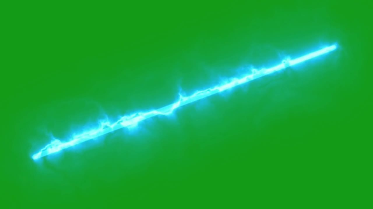 Energy line motion graphics with green screen background