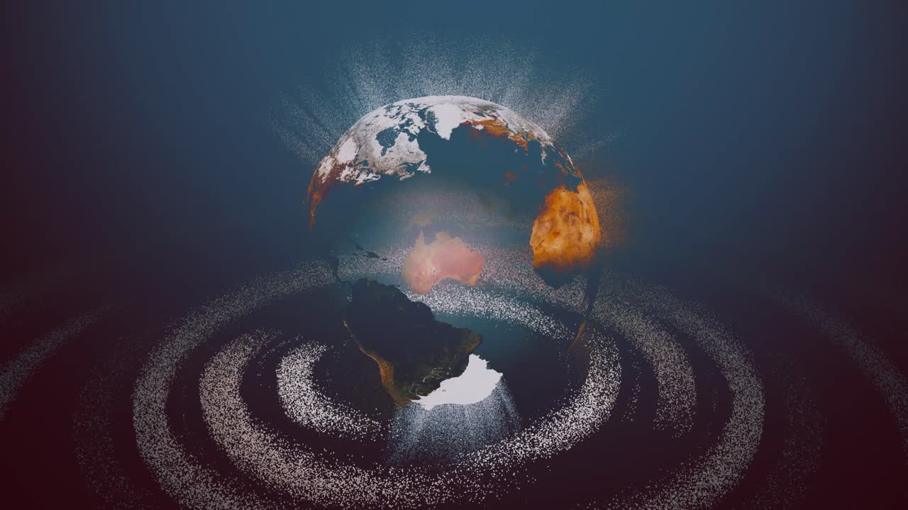 놀라운 4k 지구 애니메이션