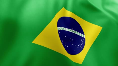 realistic waving flag of brazil, green field, yellow rhombus, blue globe, stars, banner. south american nation symbol, brasília, patriotism, brazil
