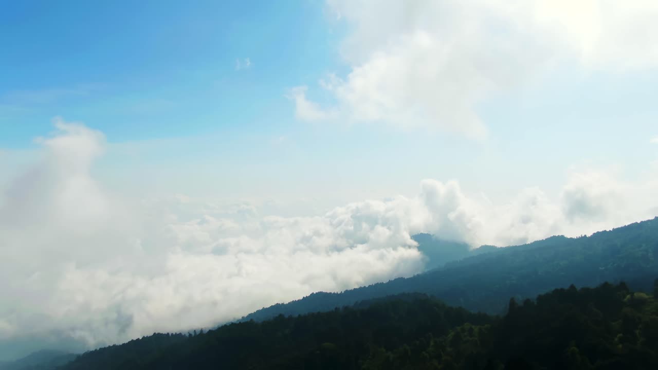 Mountain Landscape with Clouds and Sky