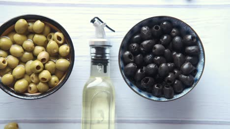 olives and oil