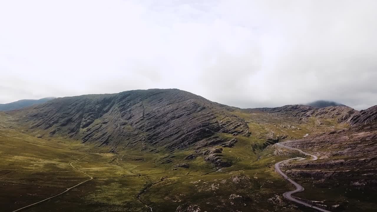 Aerial View of Healy Pass, Ireland, August 2018