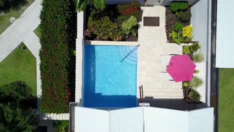 Aerial-shot-of-the-Royal-Collection-Pool-Suites-at-the-Spice-Island-Beach-Resort,-Grenada's-only-recipient-of-the-coveted-AAA-Five-Diamond-Award