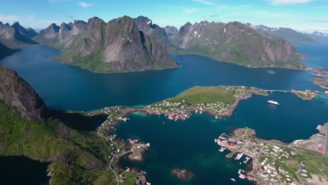 Panorama-Islas-Del-Archipiélago-De-Lofoten