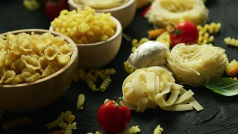 bowls full of macaroni and tomatoes