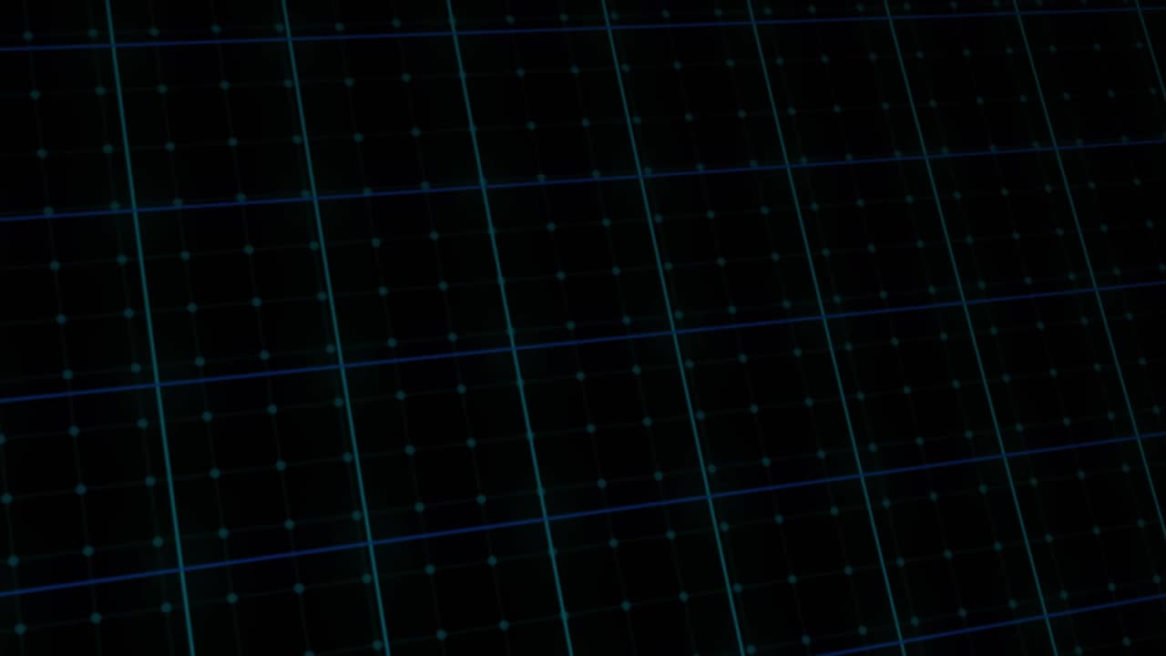 Green zigzag line entering gauge initiating data visualization while yellow and cyan lines pulsing
