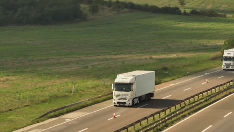 white truck on highway