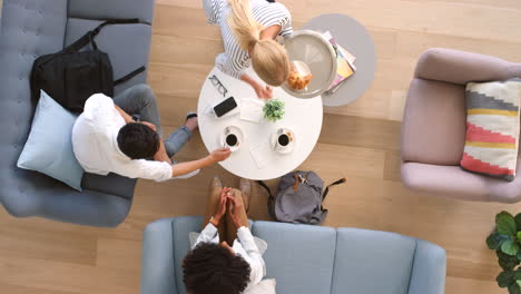 business people meeting in coffee shop