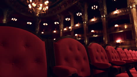 empty seats in an opera house