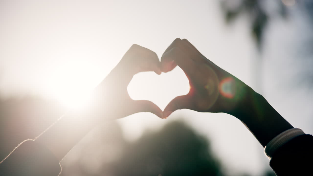 손으로 만든 심장 모양