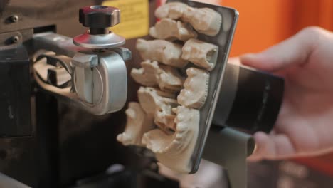 3d printed dental crowns and bridges in post-processing