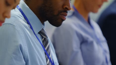 business people attending a business seminar 4k