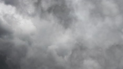 thunderstorm and  thick dark  clouds with flashes