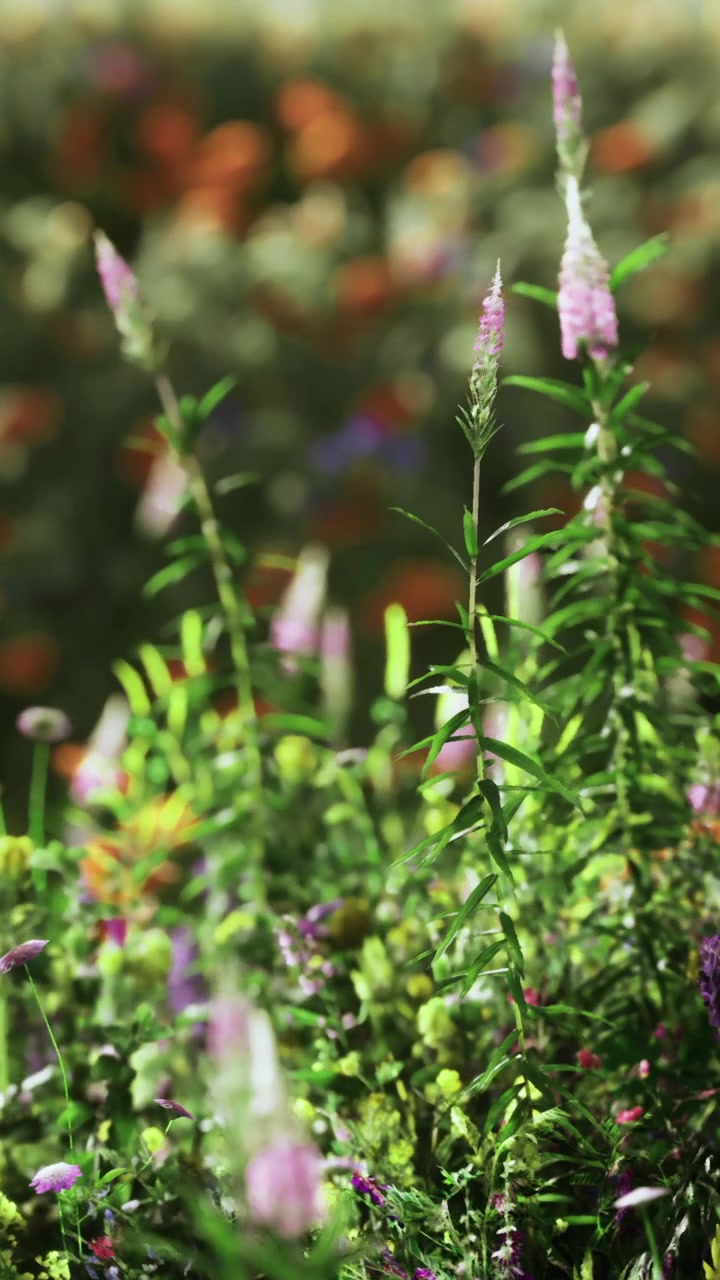 Fiori colorati sbocciano in un giardino di giorno, mettendo in risalto la bellezza della natura