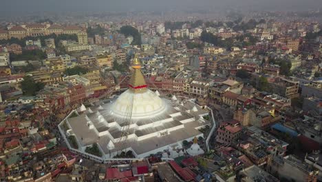 stupa bodhnath kathmandu, nepal - 26 de octubre de 2017
