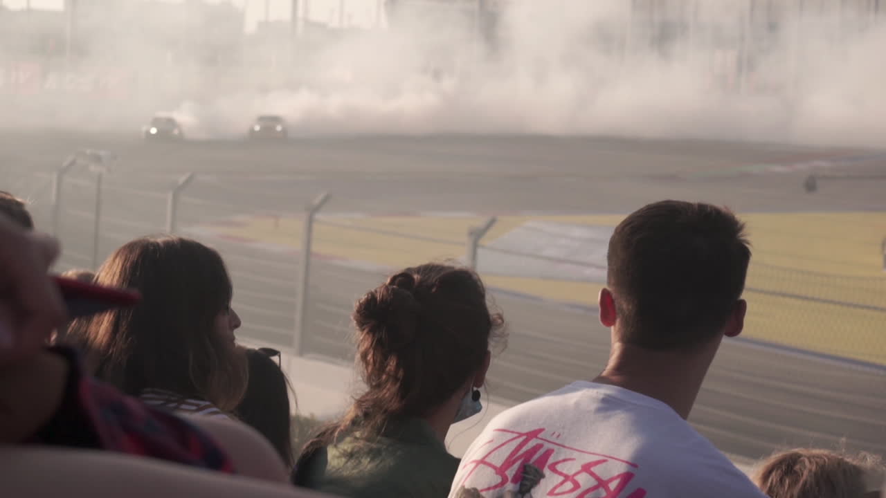 Spectators Watch Drifting Race