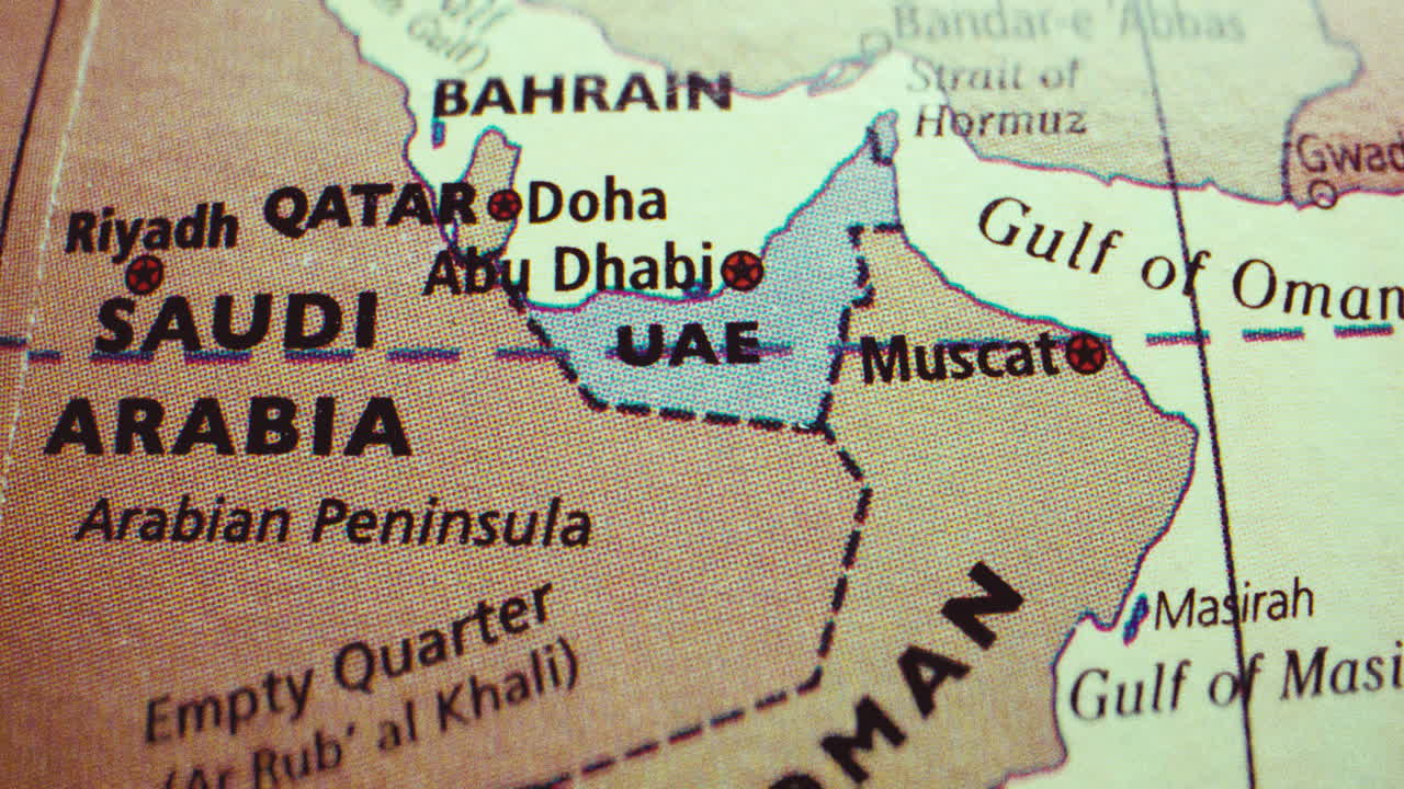 Map of the Middle East