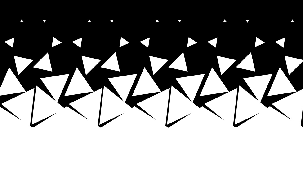 Abstract Geometric Triangle Pattern Transitioning from Black to White