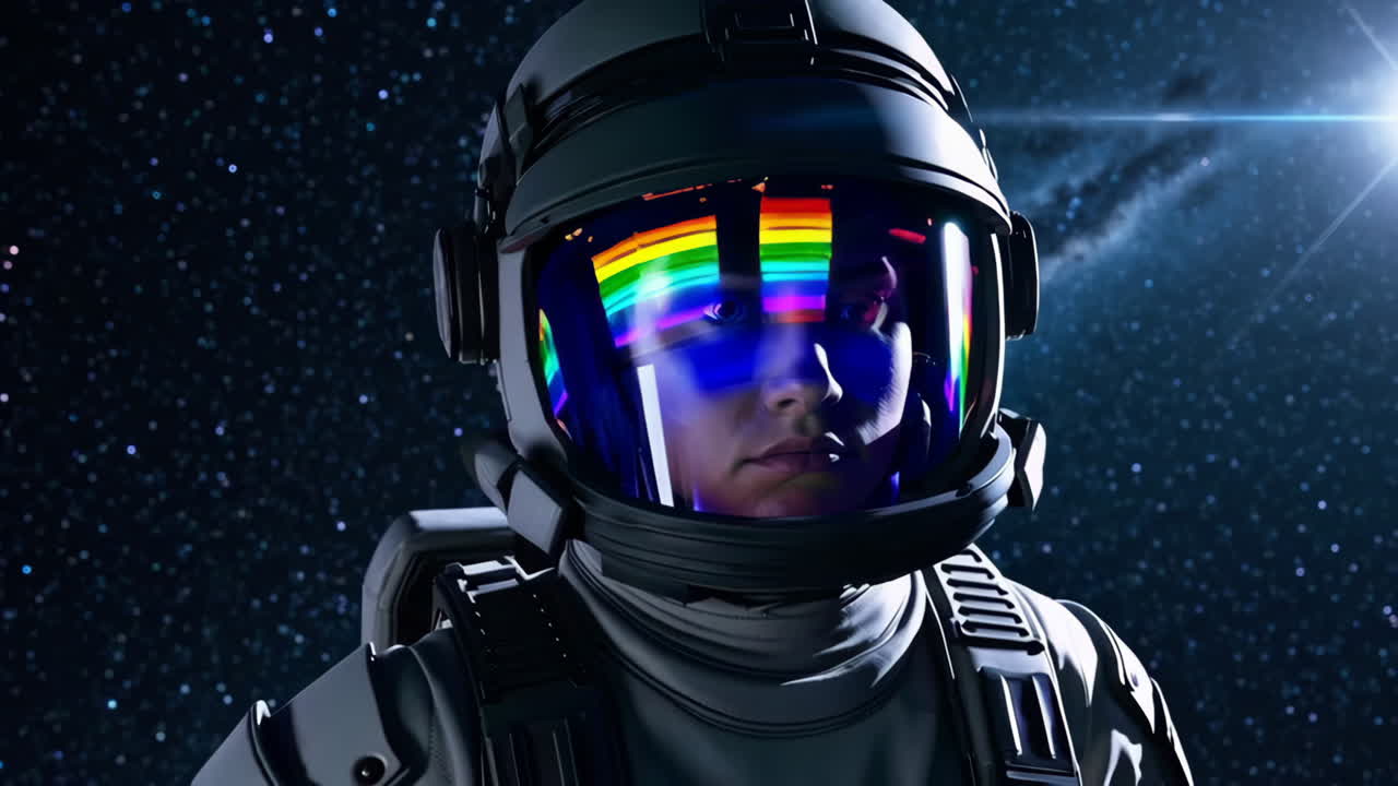 Pride Astronaut in Space