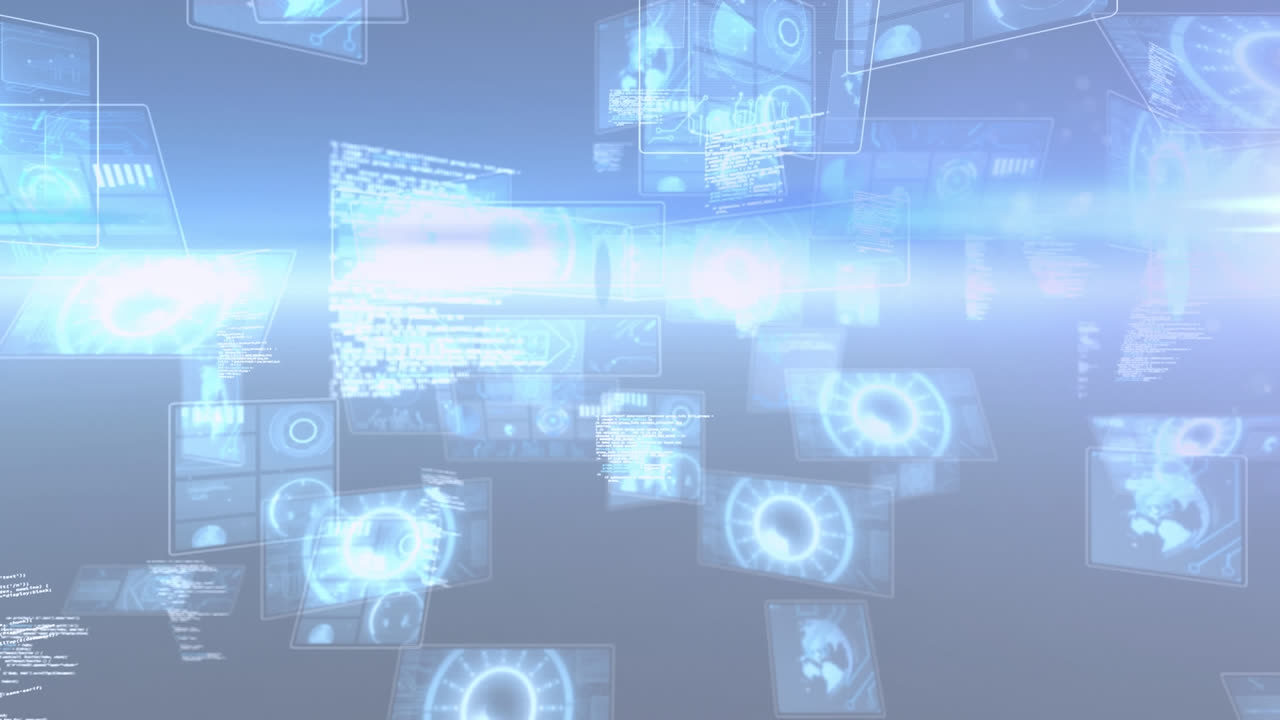 데이터 처리 및 스 스캔의 애니메이션