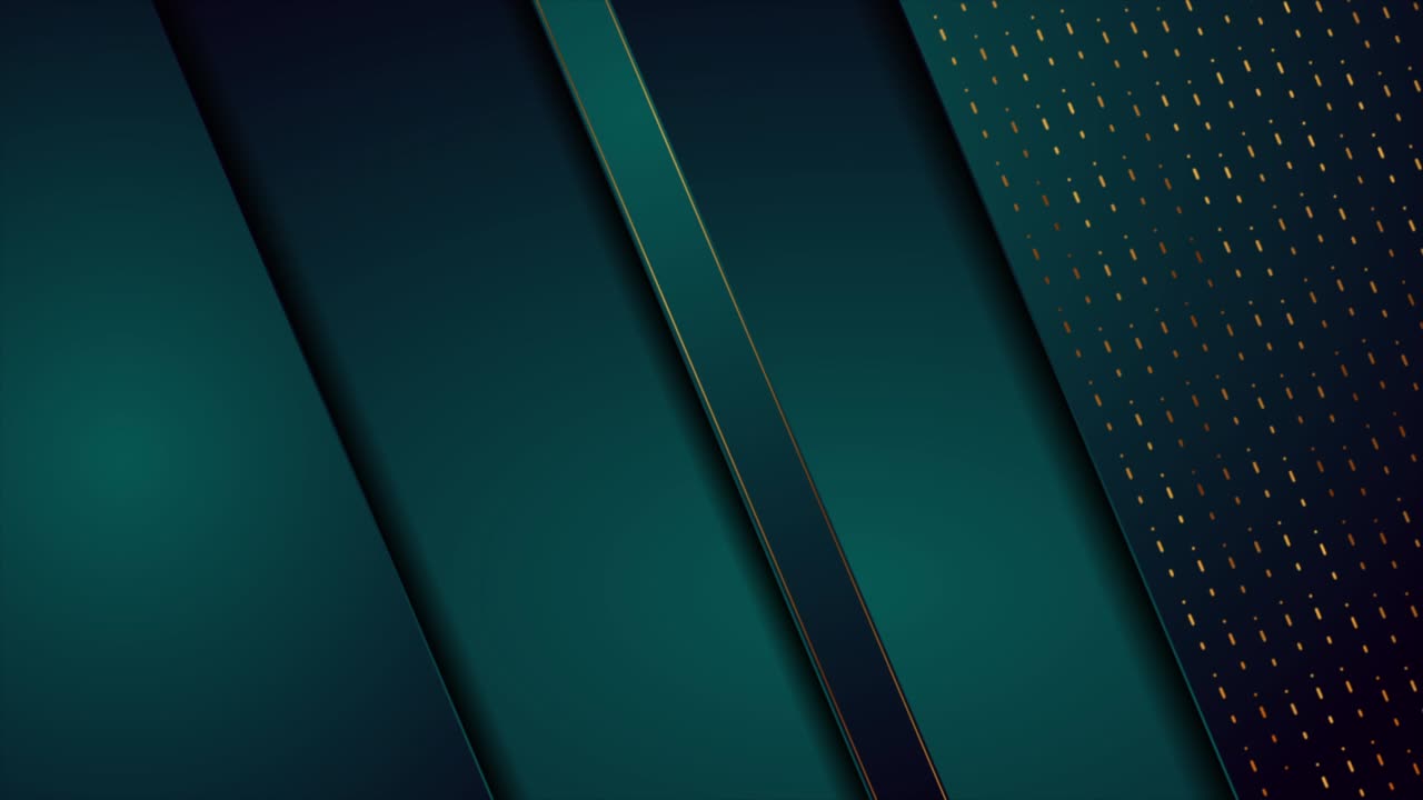 Dark blue and golden abstract tech geometric motion background