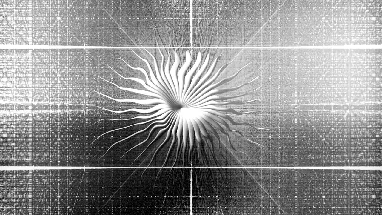 fondo abstracto estilizado estrella psicodélica