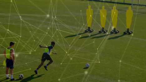 Network-connection-with-soccer-team-training