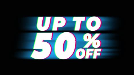 up to 50% off promotion design