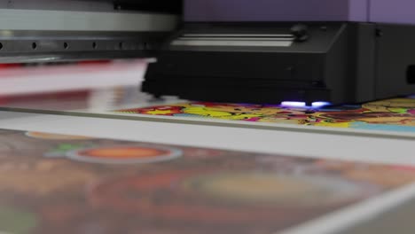 modern digital large format uv printer. printing production technologies. uv pinning is the process of applying a dose of low intensity ultraviolet light to a uv curable ink