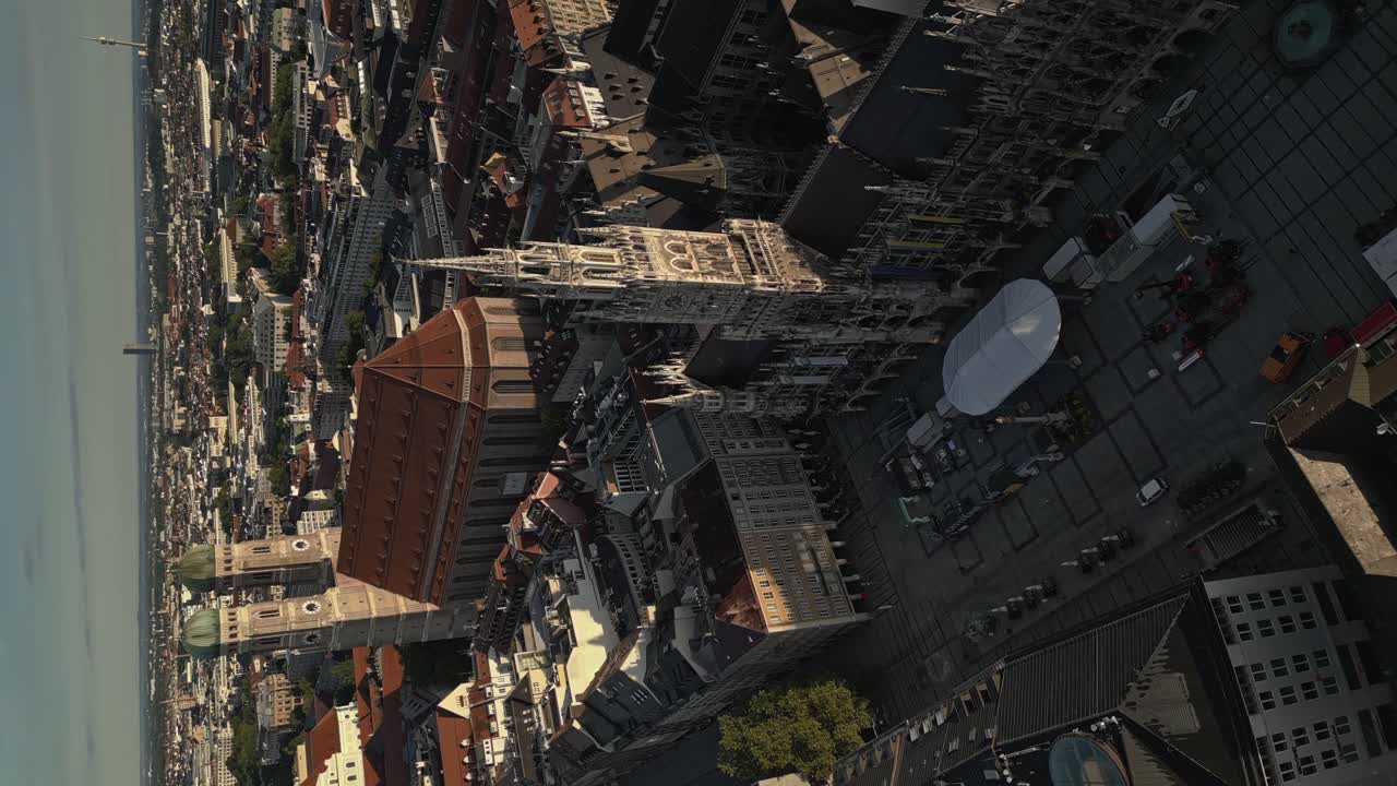 아름다운 수직 영화 영상, 마리엔플라츠,?? 헨, 독일