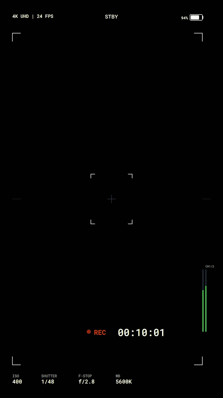 Digital Camera Viewfinder Interface Recording Overlay