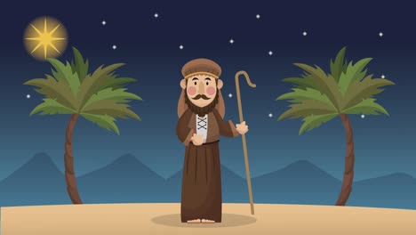 animación de navidad con san josé