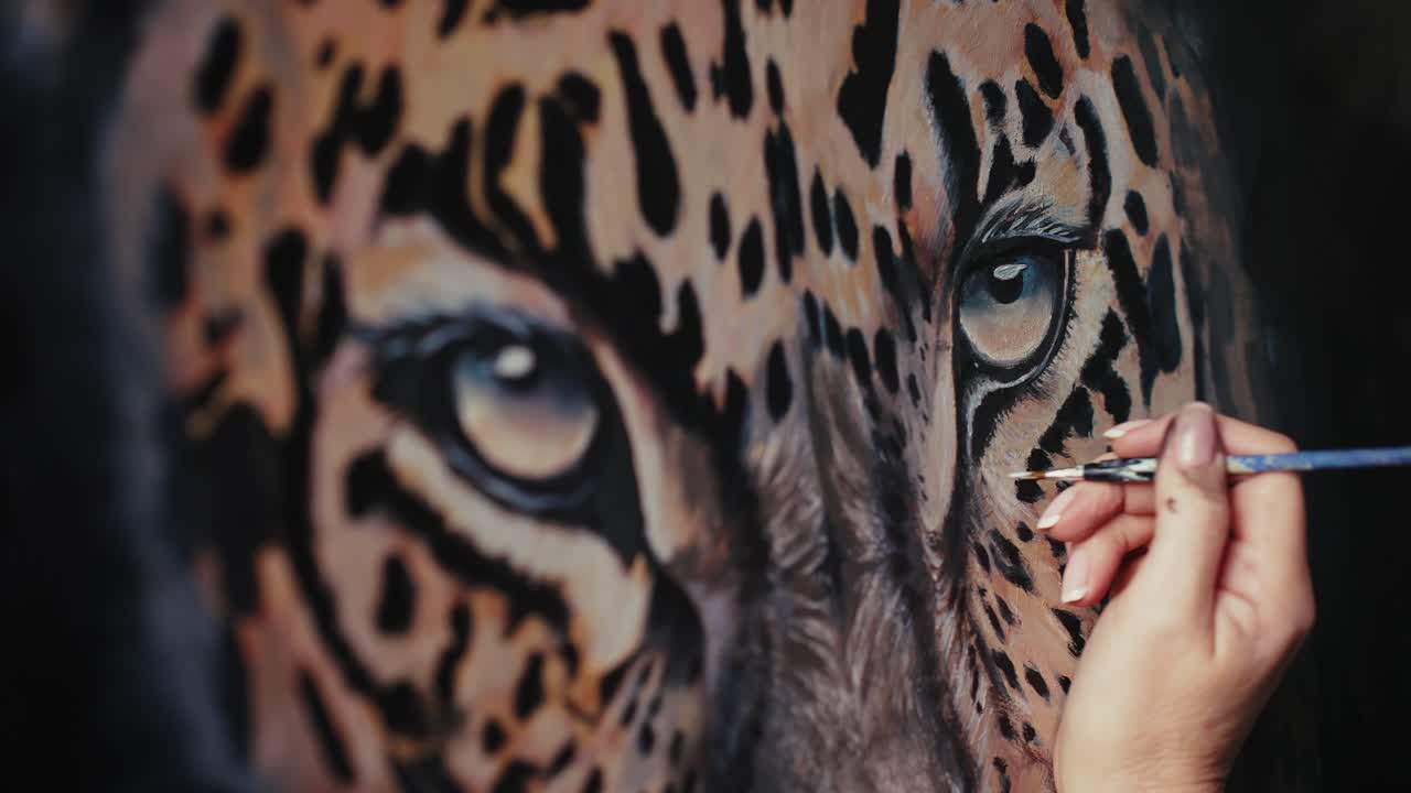 Painting a Jaguar Portrait